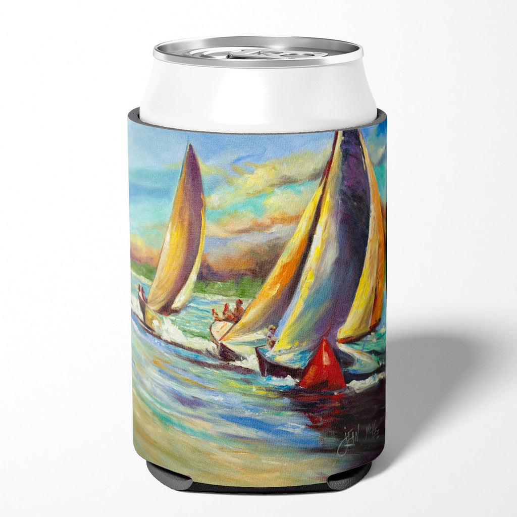 Knost Reggata Sailboats Can or Bottle Hugger Cooler Sleeve for Standard 12 oz Cans, Insulated Foam Beer & Soda Can Hugger Reusable