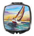 Horn Island Boat Race Sailboats Compact Mirror Decorative Travel Makeup Mirror for Women Girls Gifts Pocket Makeup Mirror Folding Handheld