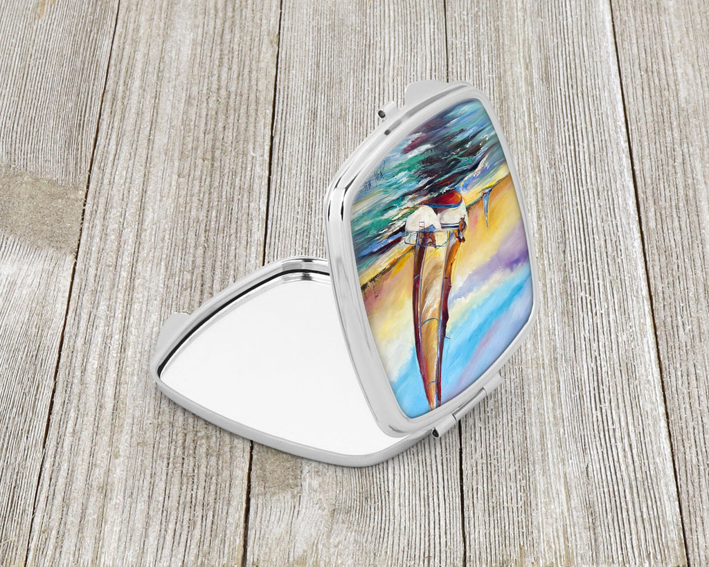 Horn Island Boat Race Sailboats Compact Mirror Decorative Travel Makeup Mirror for Women Girls Gifts Pocket Makeup Mirror Folding Handheld