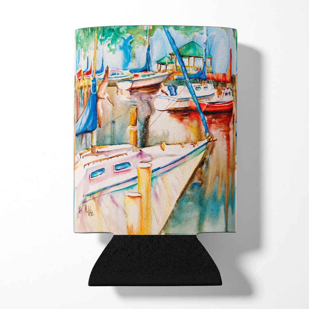 Gazebo and Sailboats Can or Bottle Hugger Cooler Sleeve for Standard 12 oz Cans, Insulated Foam Beer & Soda Can Hugger Reusable