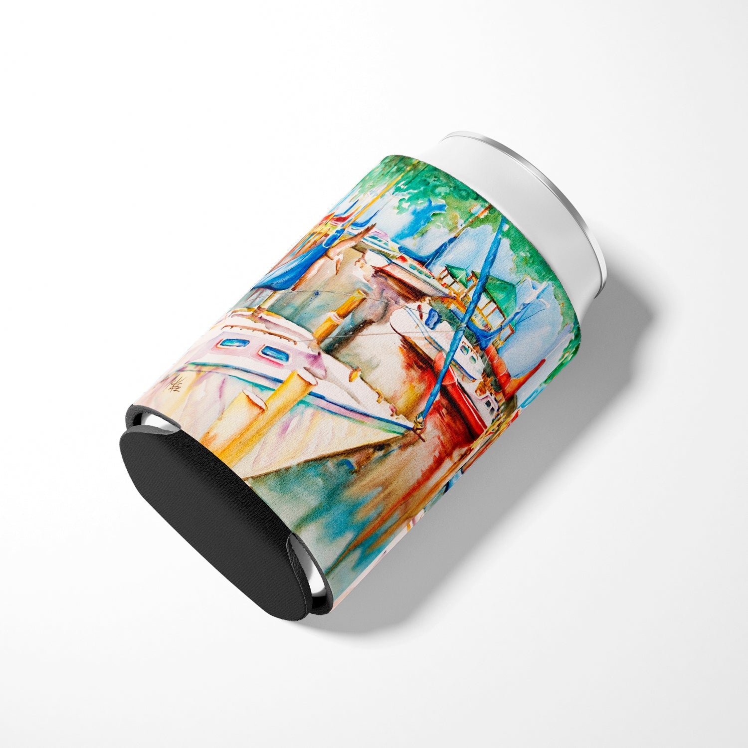 Gazebo and Sailboats Can or Bottle Hugger Cooler Sleeve for Standard 12 oz Cans, Insulated Foam Beer & Soda Can Hugger Reusable
