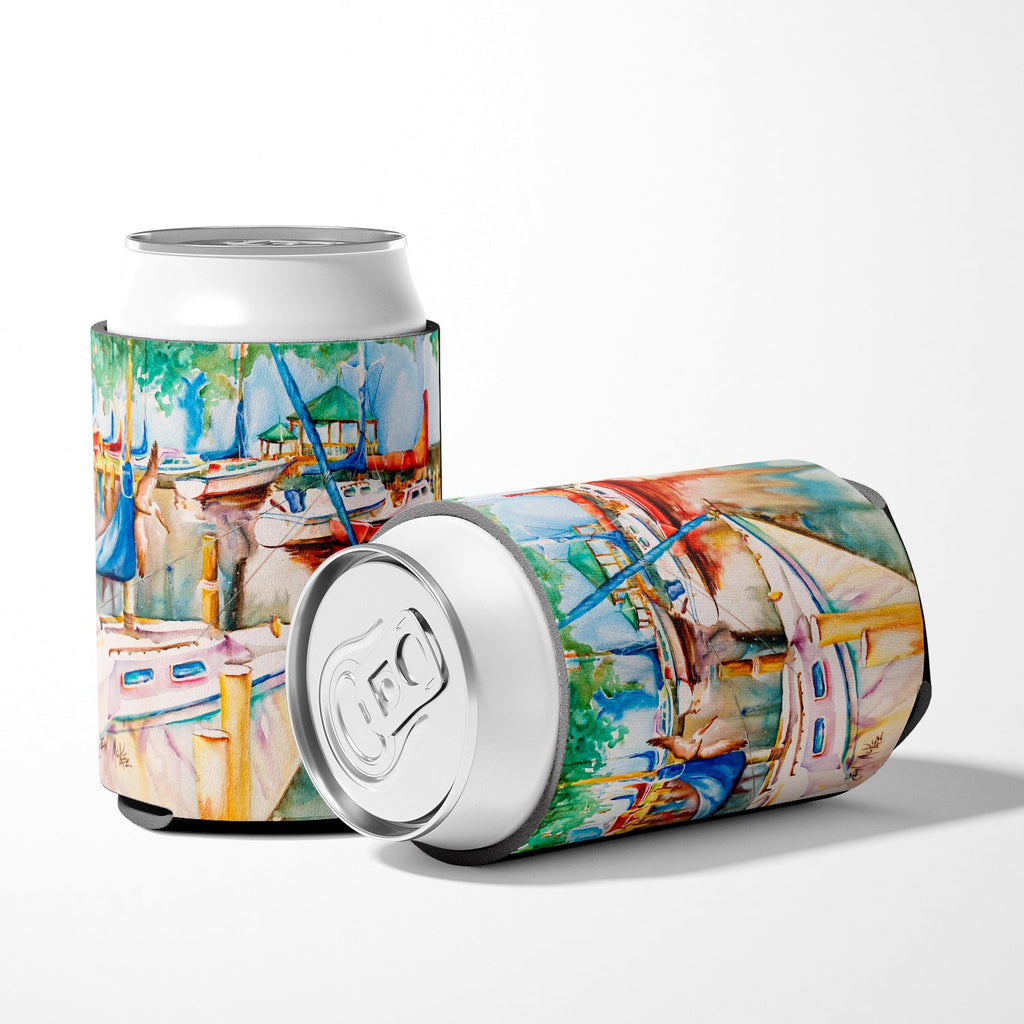 Gazebo and Sailboats Can or Bottle Hugger Cooler Sleeve for Standard 12 oz Cans, Insulated Foam Beer & Soda Can Hugger Reusable