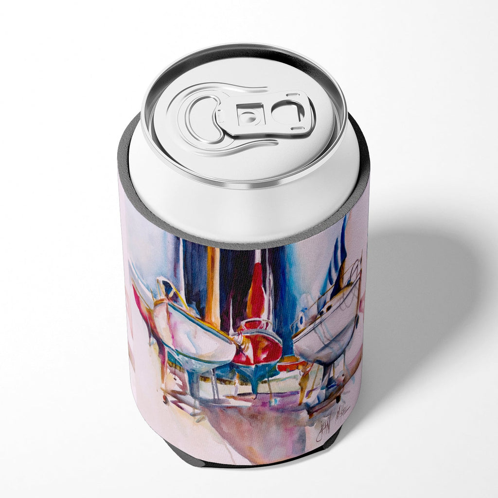 Dry Dock Sailboats Can or Bottle Hugger Cooler Sleeve for Standard 12 oz Cans, Insulated Foam Beer & Soda Can Hugger Reusable