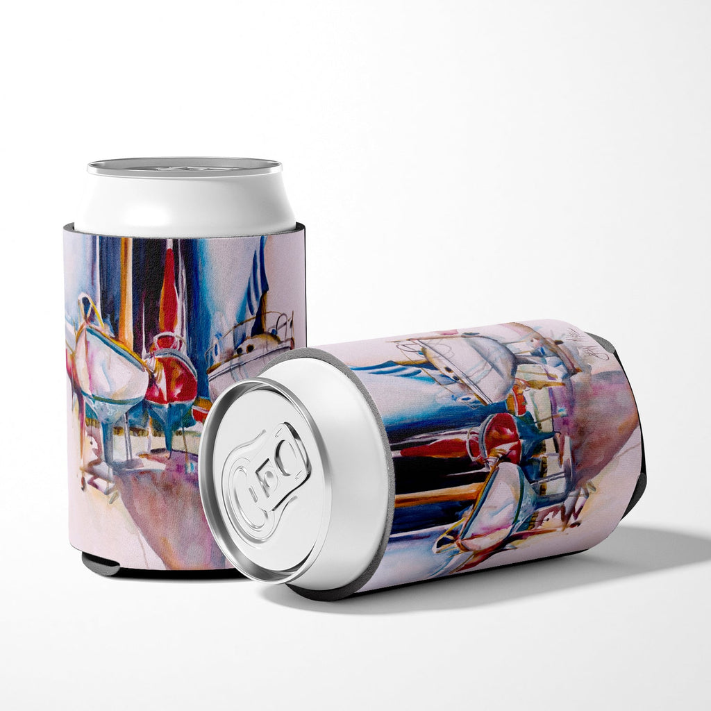 Dry Dock Sailboats Can or Bottle Hugger Cooler Sleeve for Standard 12 oz Cans, Insulated Foam Beer & Soda Can Hugger Reusable