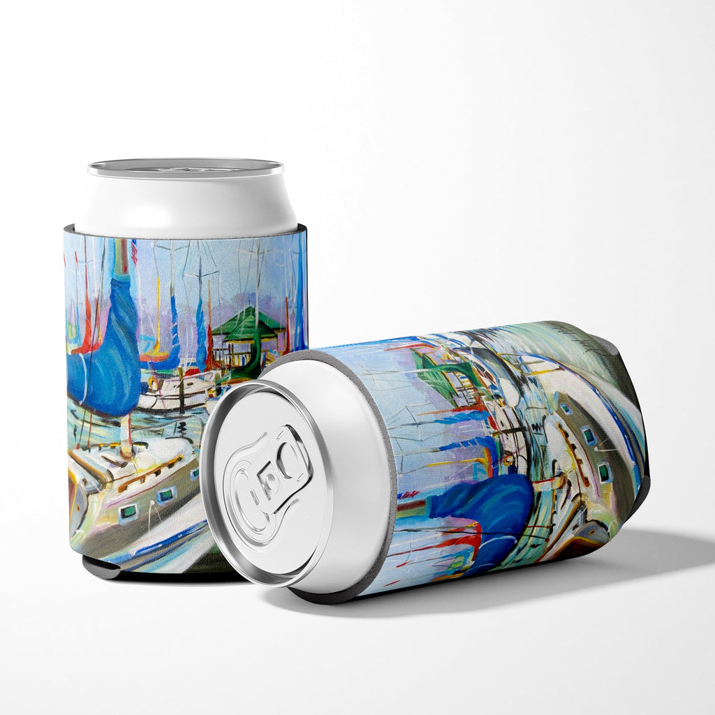 Day break Sailboats Can or Bottle Hugger Cooler Sleeve for Standard 12 oz Cans, Insulated Foam Beer & Soda Can Hugger Reusable