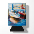 Symmetry Sailboats Can or Bottle Hugger Cooler Sleeve for Standard 12 oz Cans, Insulated Foam Beer & Soda Can Hugger Reusable