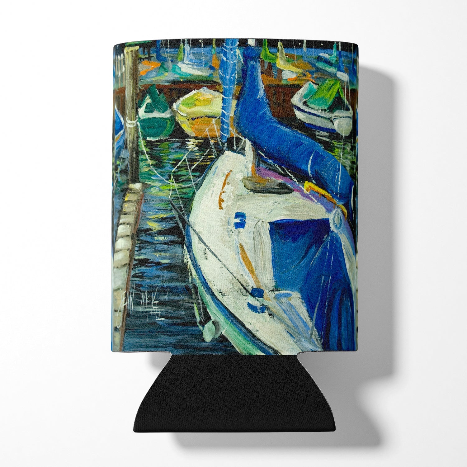 Sailboats Can or Bottle Hugger Cooler Sleeve for Standard 12 oz Cans, Insulated Foam Beer & Soda Can Hugger Reusable