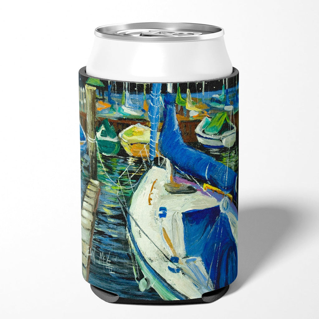 Sailboats Can or Bottle Hugger Cooler Sleeve for Standard 12 oz Cans, Insulated Foam Beer & Soda Can Hugger Reusable