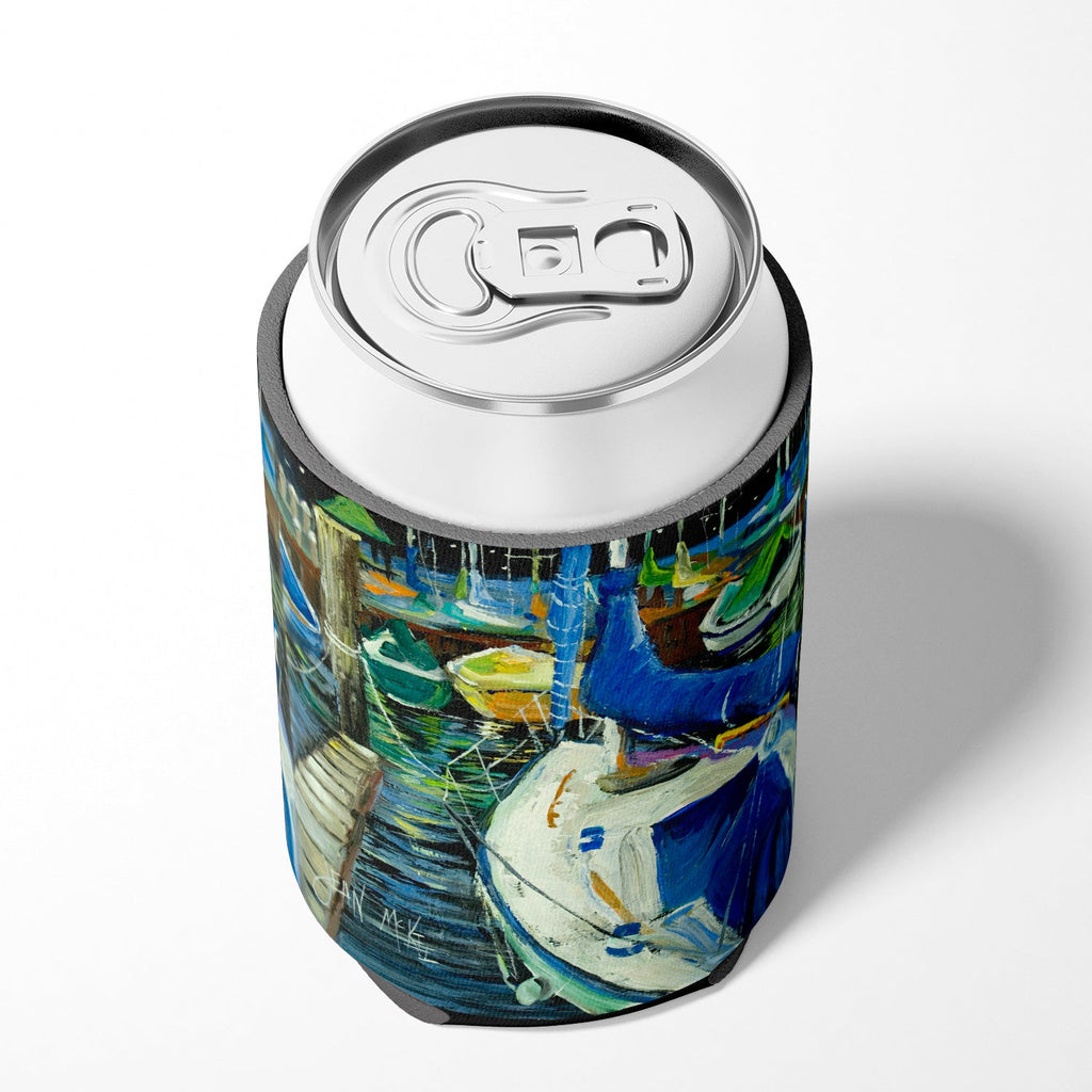 Sailboats Can or Bottle Hugger Cooler Sleeve for Standard 12 oz Cans, Insulated Foam Beer & Soda Can Hugger Reusable