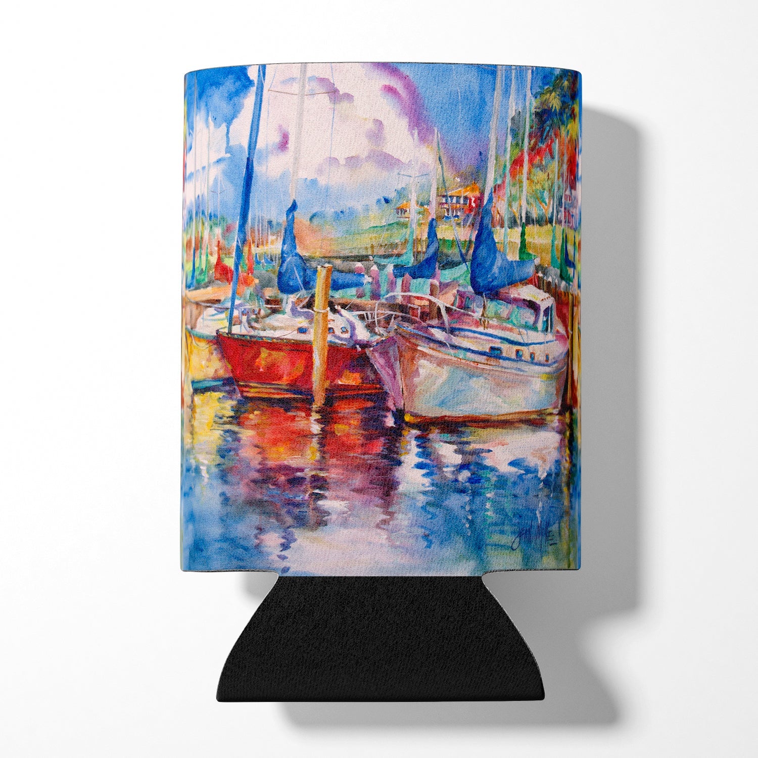 Tree Boats Sailboats Can or Bottle Hugger Cooler Sleeve for Standard 12 oz Cans, Insulated Foam Beer & Soda Can Hugger Reusable
