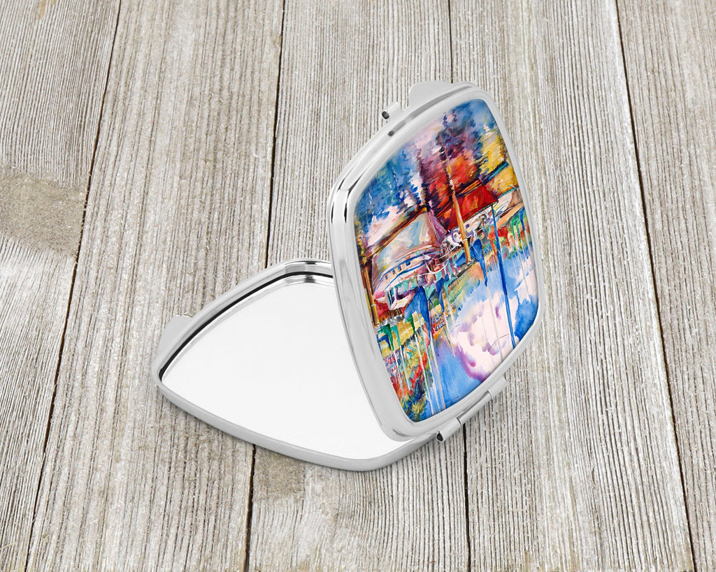 Tree Boats Sailboats Compact Mirror Decorative Travel Makeup Mirror for Women Girls Gifts Pocket Makeup Mirror Folding Handheld