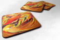 Crab Spice Foam Coasters Set of 4 Cup Coasters for Indoor Outdoor, Tabletop Protection, Anti Slip, Mouse pad Material