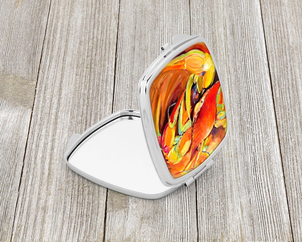 Crab Spice Compact Mirror Decorative Travel Makeup Mirror for Women Girls Gifts Pocket Makeup Mirror Folding Handheld