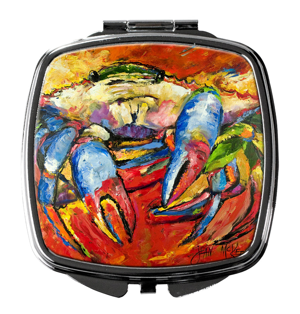 Red Crab Compact Mirror Decorative Travel Makeup Mirror for Women Girls Gifts Pocket Makeup Mirror Folding Handheld