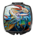Belly Crab Compact Mirror Decorative Travel Makeup Mirror for Women Girls Gifts Pocket Makeup Mirror Folding Handheld