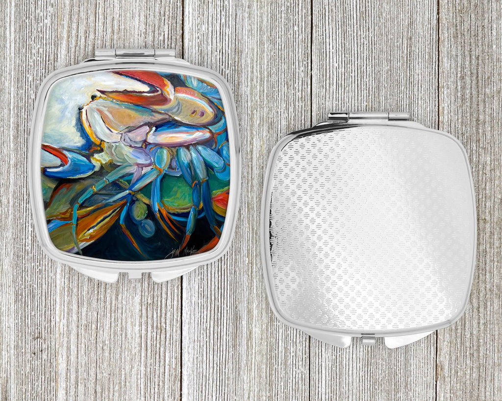 Belly Crab Compact Mirror Decorative Travel Makeup Mirror for Women Girls Gifts Pocket Makeup Mirror Folding Handheld