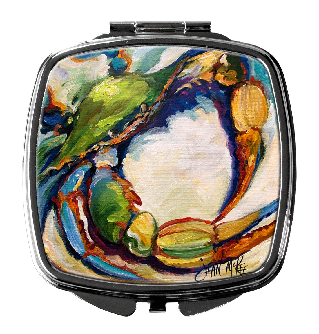 #21 Crab Compact Mirror Decorative Travel Makeup Mirror for Women Girls Gifts Pocket Makeup Mirror Folding Handheld