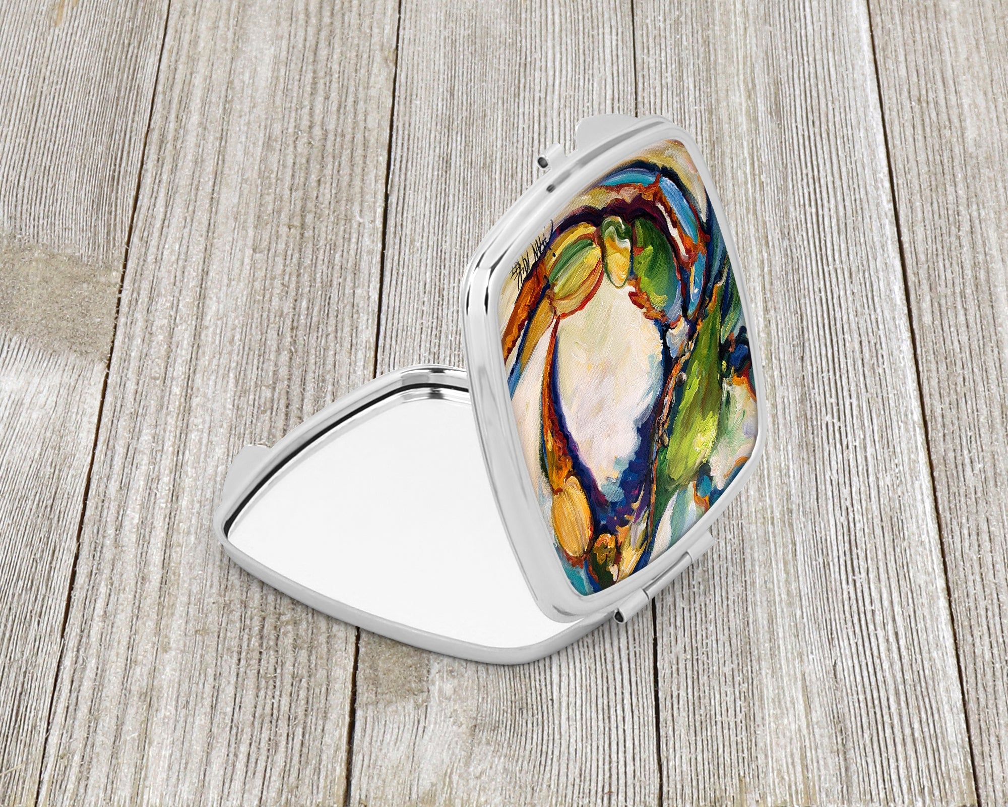 #21 Crab Compact Mirror Decorative Travel Makeup Mirror for Women Girls Gifts Pocket Makeup Mirror Folding Handheld