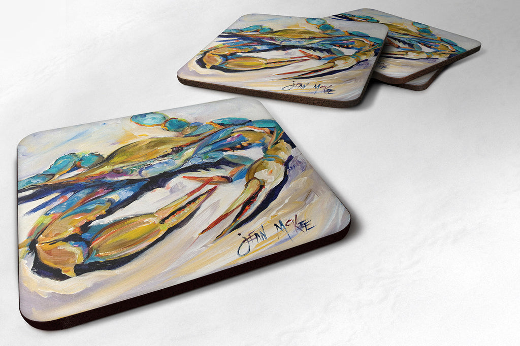 #20 Crab Foam Coasters Set of 4 Cup Coasters for Indoor Outdoor, Tabletop Protection, Anti Slip, Mouse pad Material