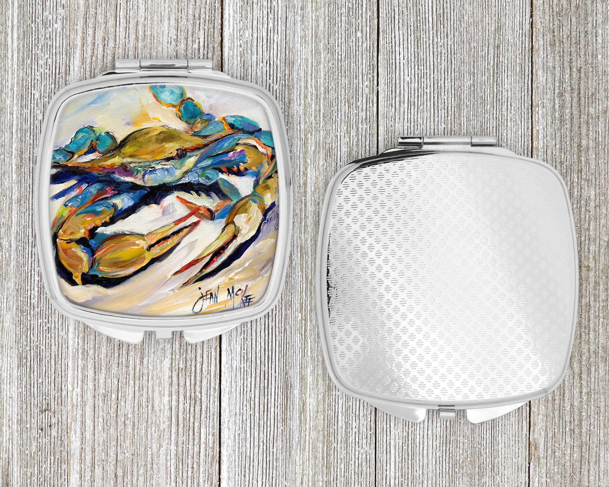 #20 Crab Compact Mirror Decorative Travel Makeup Mirror for Women Girls Gifts Pocket Makeup Mirror Folding Handheld