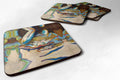 Three Big Claw Crab Foam Coasters Set of 4 Cup Coasters for Indoor Outdoor, Tabletop Protection, Anti Slip, Mouse pad Material