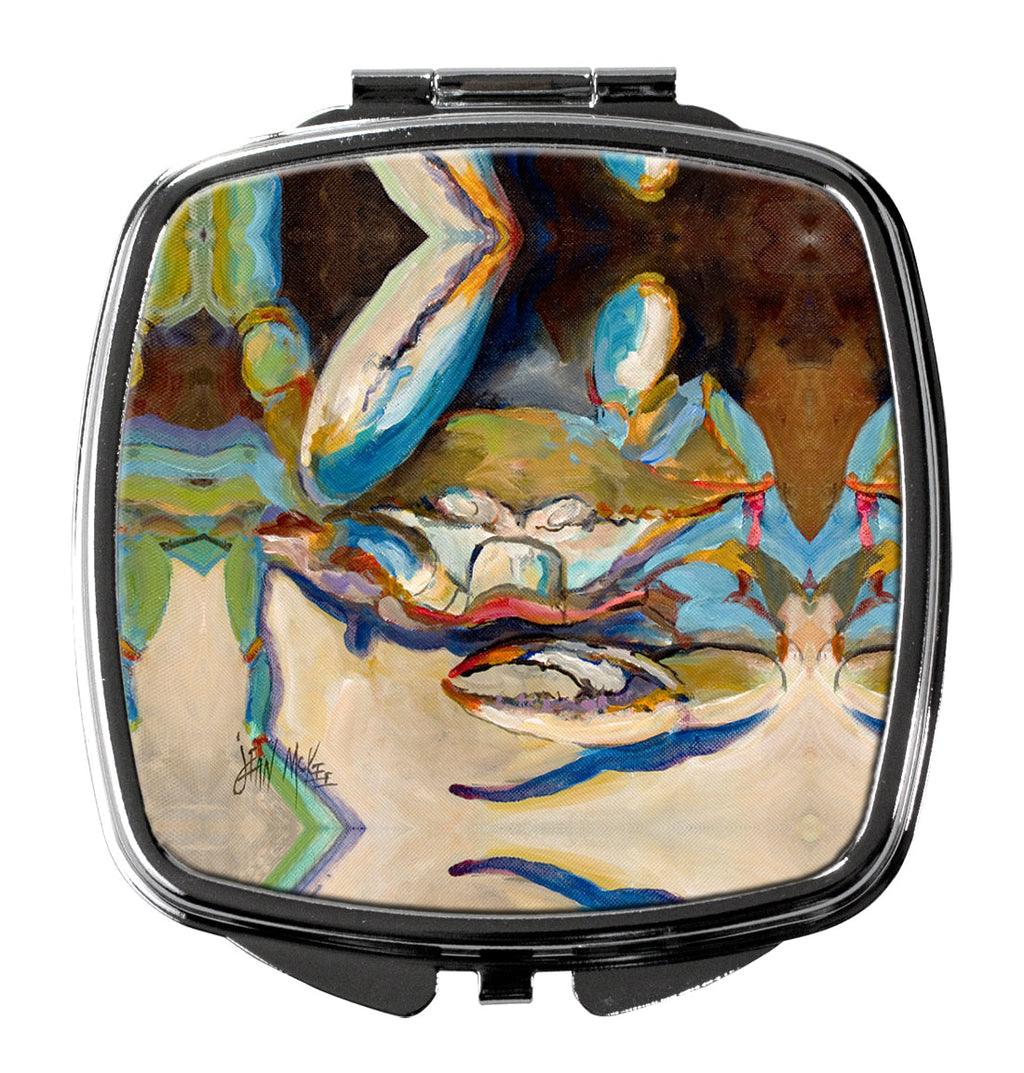 Three Big Claw Crab Compact Mirror Decorative Travel Makeup Mirror for Women Girls Gifts Pocket Makeup Mirror Folding Handheld