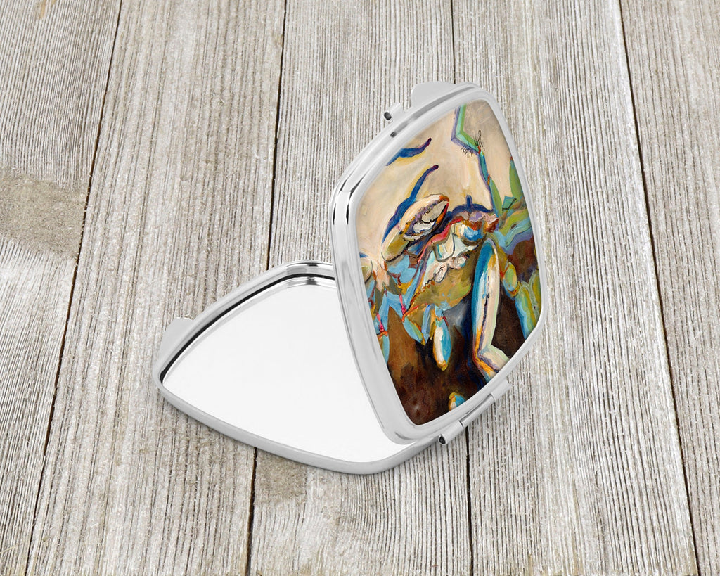 Three Big Claw Crab Compact Mirror Decorative Travel Makeup Mirror for Women Girls Gifts Pocket Makeup Mirror Folding Handheld