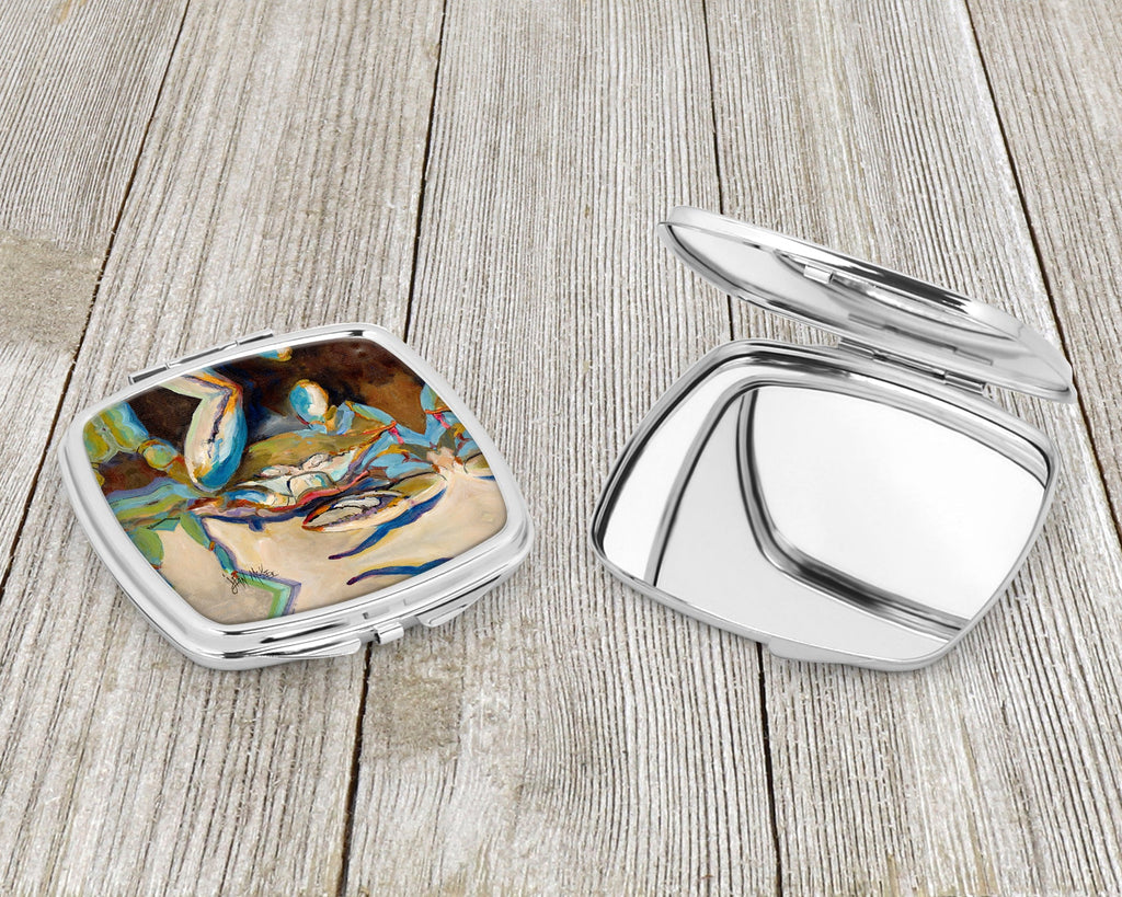 Three Big Claw Crab Compact Mirror Decorative Travel Makeup Mirror for Women Girls Gifts Pocket Makeup Mirror Folding Handheld