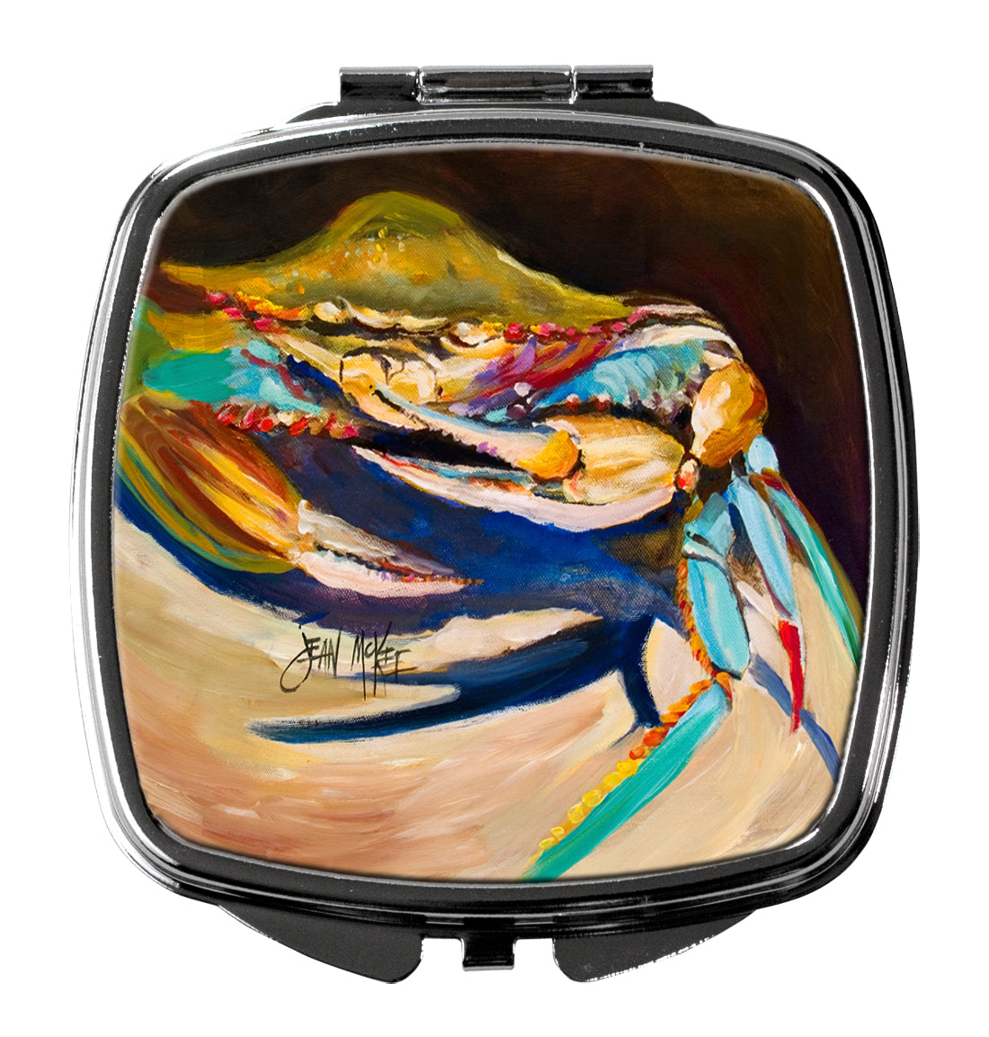Crab to Claw UP Crab Compact Mirror Decorative Travel Makeup Mirror for Women Girls Gifts Pocket Makeup Mirror Folding Handheld