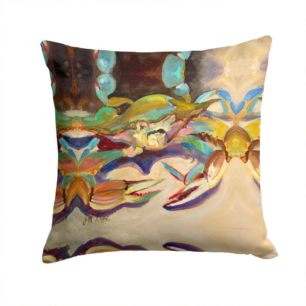 Crab tailfin Crab Decorative Throw Pillow 14x14 Indoor Outdoor Accent Cushion, Fabric Cover with Insert for Sofa, Bed, Porch & Living Room