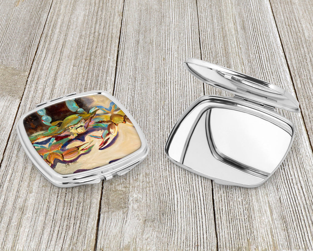 Crab tailfin Crab Compact Mirror Decorative Travel Makeup Mirror for Women Girls Gifts Pocket Makeup Mirror Folding Handheld