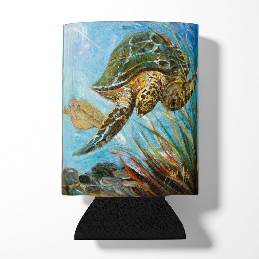 Loggerhead Sea Turtle Can or Bottle Hugger Cooler Sleeve for Standard 12 oz Cans, Insulated Foam Beer & Soda Can Hugger Reusable