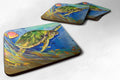 Loggerhead Sea Turtle Foam Coasters Set of 4 Cup Coasters for Indoor Outdoor, Tabletop Protection, Anti Slip, Mouse pad Material