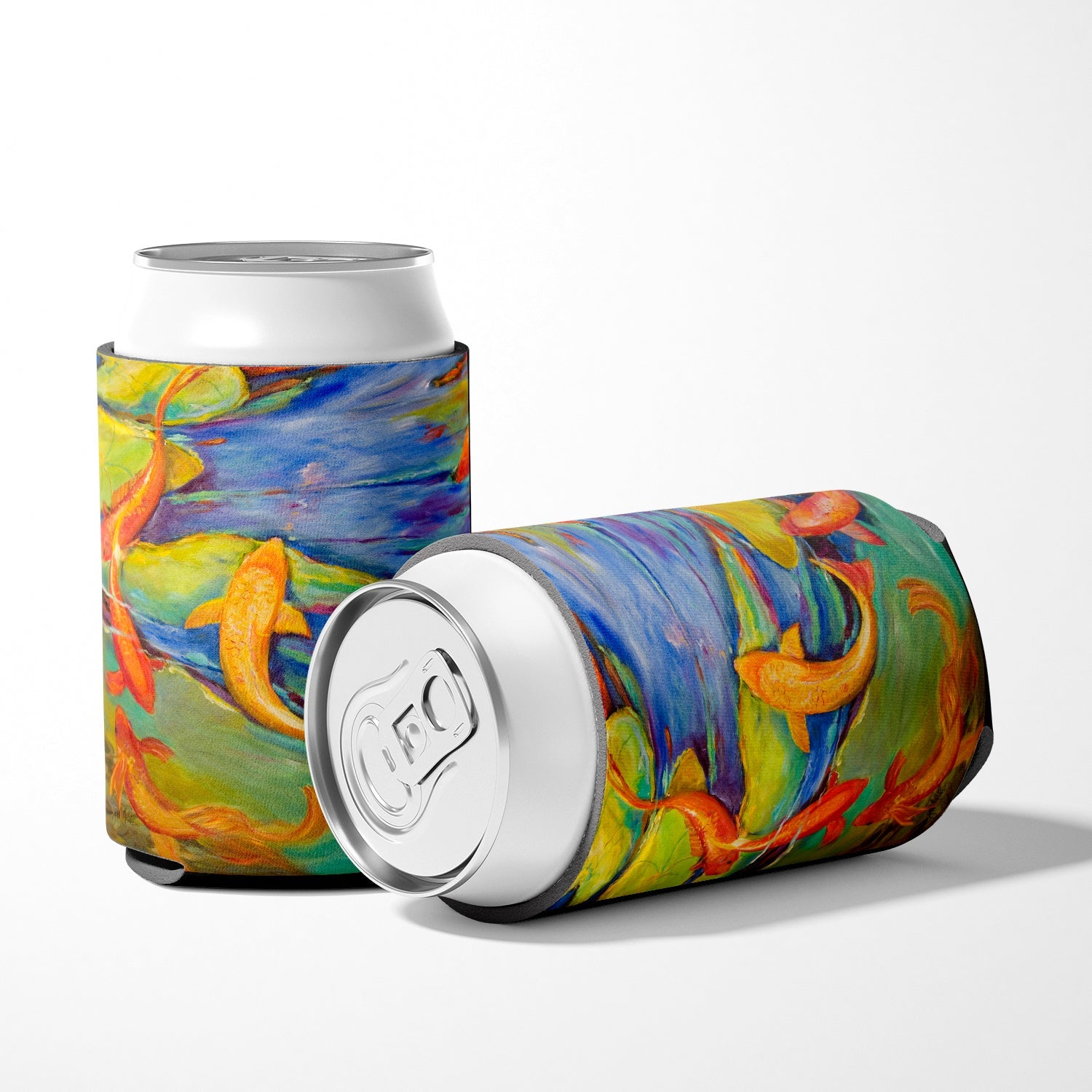 Koi Can or Bottle Hugger Cooler Sleeve for Standard 12 oz Cans, Insulated Foam Beer & Soda Can Hugger Reusable
