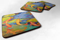 Koi Foam Coasters Set of 4 Cup Coasters for Indoor Outdoor, Tabletop Protection, Anti Slip, Mouse pad Material