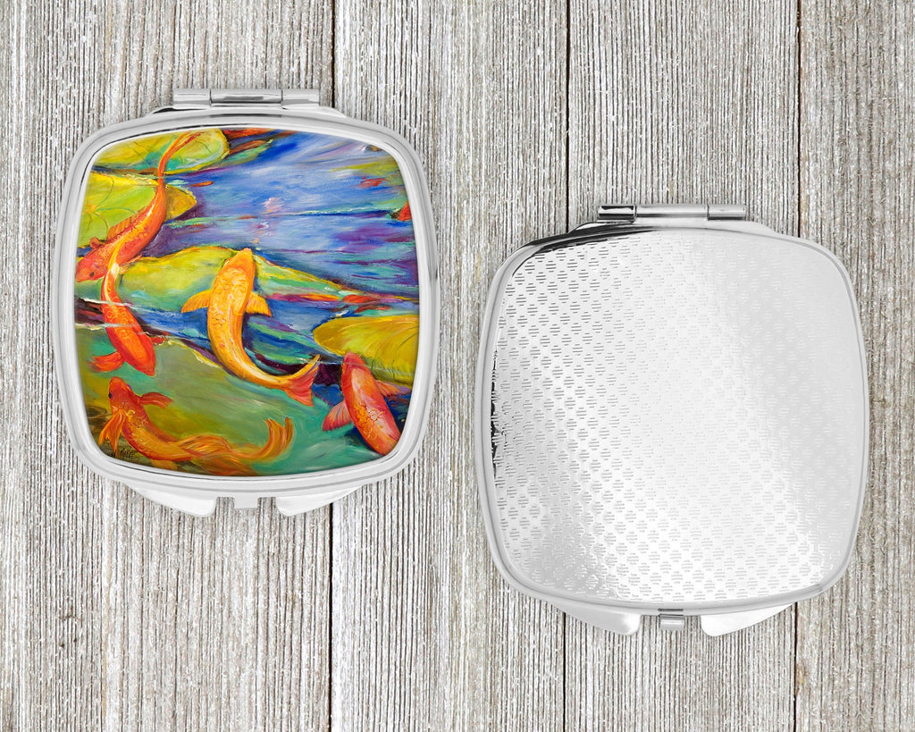 Koi Compact Mirror Decorative Travel Makeup Mirror for Women Girls Gifts Pocket Makeup Mirror Folding Handheld