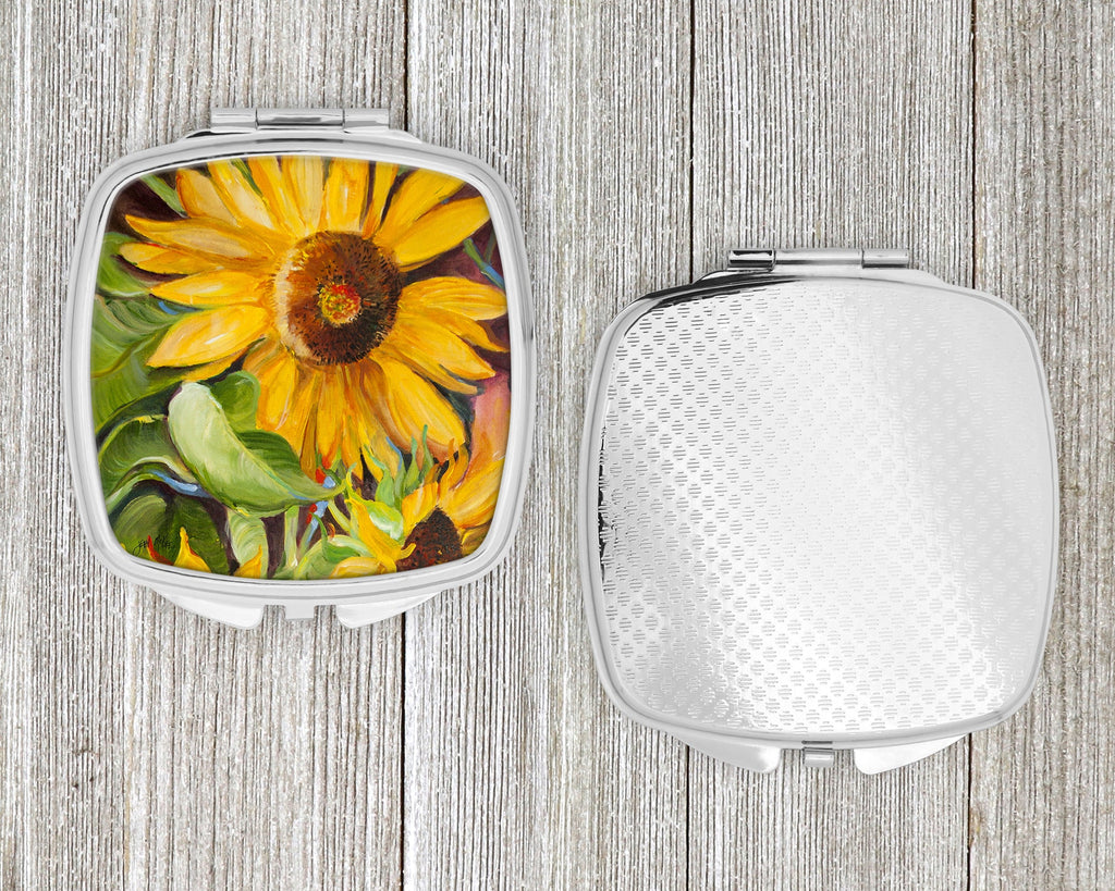 Sunflowers Compact Mirror Decorative Travel Makeup Mirror for Women Girls Gifts Pocket Makeup Mirror Folding Handheld