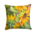 Sunflowers Decorative Throw Pillow 14x14 Indoor Outdoor Accent Cushion, Fabric Cover with Insert for Sofa, Bed, Porch & Living Room