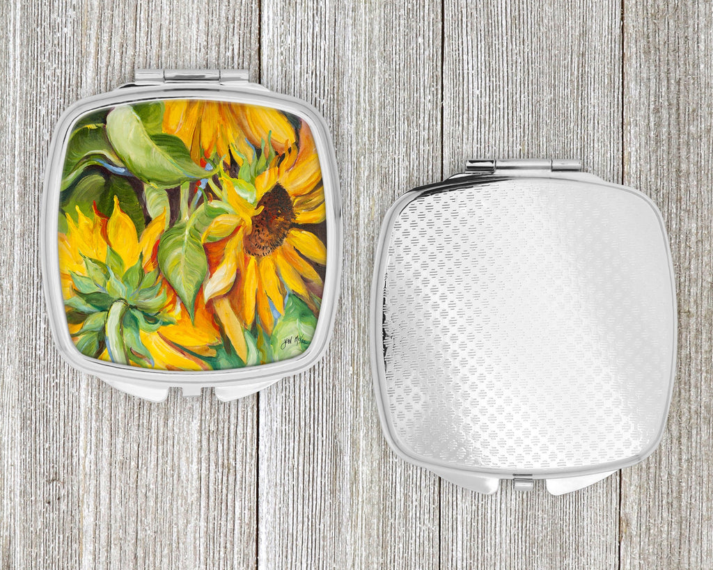Sunflowers Compact Mirror Decorative Travel Makeup Mirror for Women Girls Gifts Pocket Makeup Mirror Folding Handheld