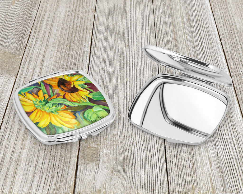 Sunflowers Compact Mirror Decorative Travel Makeup Mirror for Women Girls Gifts Pocket Makeup Mirror Folding Handheld