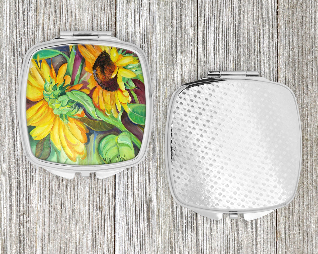 Sunflowers Compact Mirror Decorative Travel Makeup Mirror for Women Girls Gifts Pocket Makeup Mirror Folding Handheld