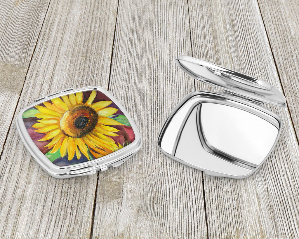 Sunflowers Compact Mirror Decorative Travel Makeup Mirror for Women Girls Gifts Pocket Makeup Mirror Folding Handheld