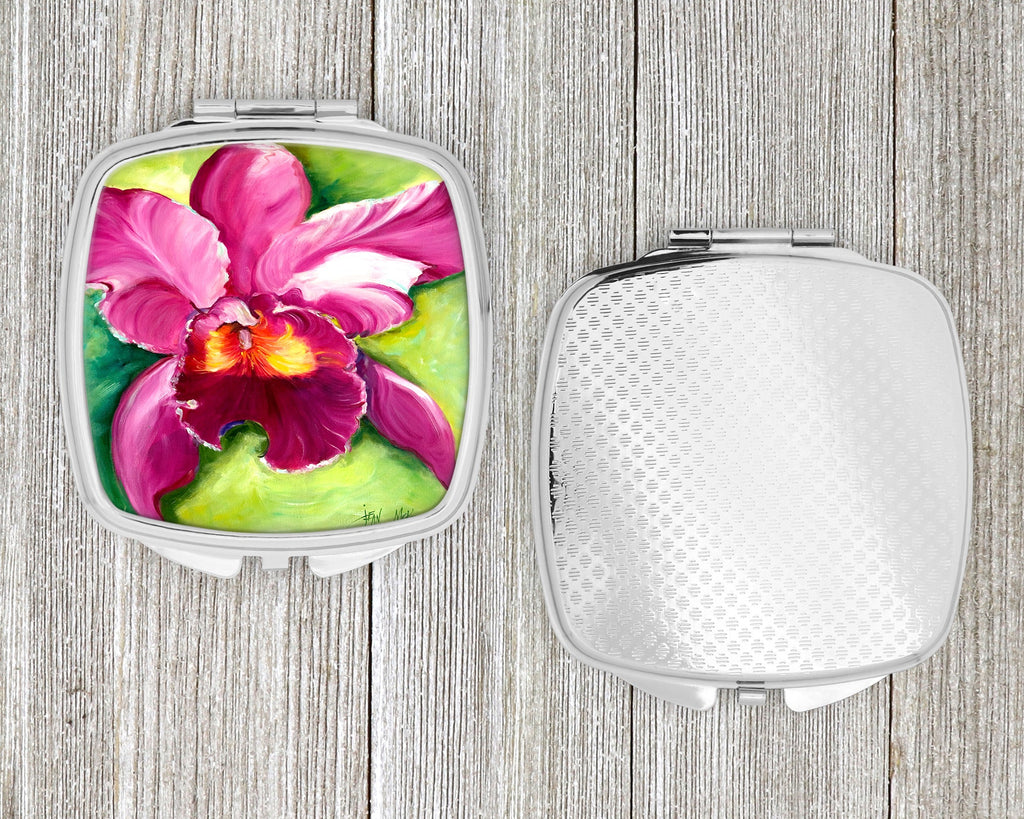 Orchid Compact Mirror Decorative Travel Makeup Mirror for Women Girls Gifts Pocket Makeup Mirror Folding Handheld