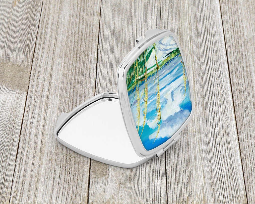 Sea Oats Compact Mirror Decorative Travel Makeup Mirror for Women Girls Gifts Pocket Makeup Mirror Folding Handheld