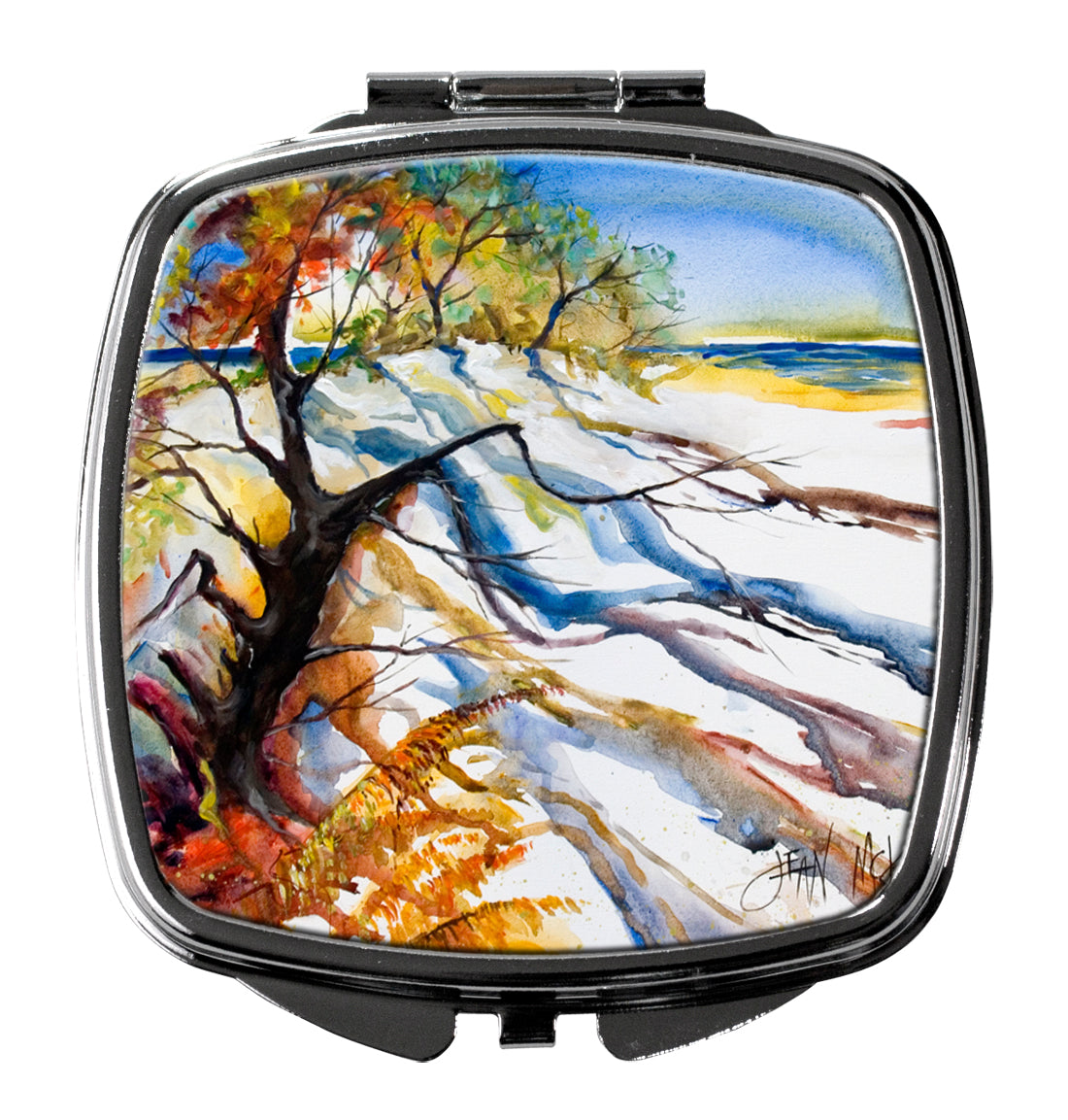 Sand Dune Compact Mirror Decorative Travel Makeup Mirror for Women Girls Gifts Pocket Makeup Mirror Folding Handheld
