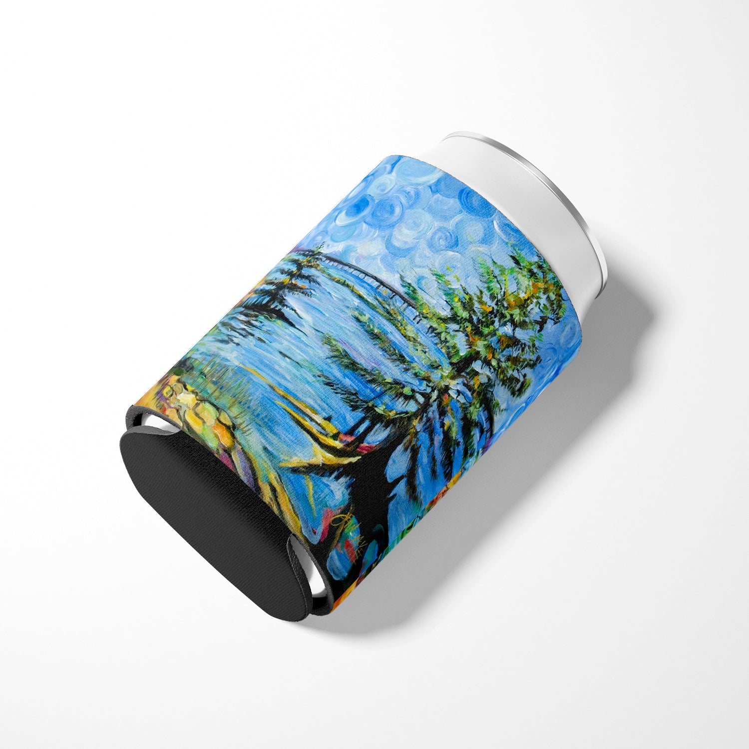 Life on the Causeway Can or Bottle Hugger Cooler Sleeve for Standard 12 oz Cans, Insulated Foam Beer & Soda Can Hugger Reusable