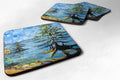 Life on the Causeway Foam Coasters Set of 4 Cup Coasters for Indoor Outdoor, Tabletop Protection, Anti Slip, Mouse pad Material