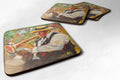 Jazz Trumpet Foam Coasters Set of 4 Cup Coasters for Indoor Outdoor, Tabletop Protection, Anti Slip, Mouse pad Material