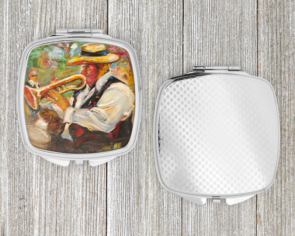 Jazz Trumpet Compact Mirror Decorative Travel Makeup Mirror for Women Girls Gifts Pocket Makeup Mirror Folding Handheld