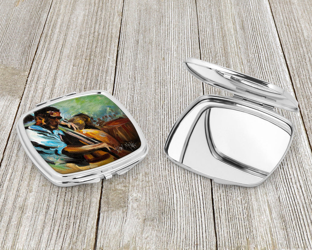 Jazz Bass Compact Mirror Decorative Travel Makeup Mirror for Women Girls Gifts Pocket Makeup Mirror Folding Handheld